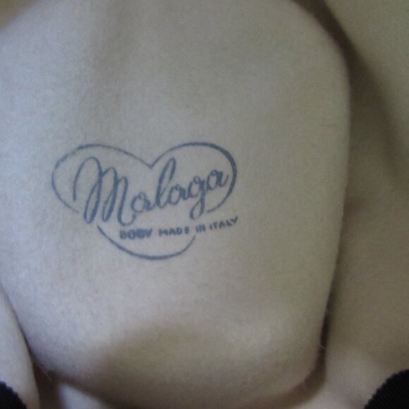 SALE Amazing Vintage Slouch Style Hat Black White Animal Print Made in Italy - Picture 12 of 13